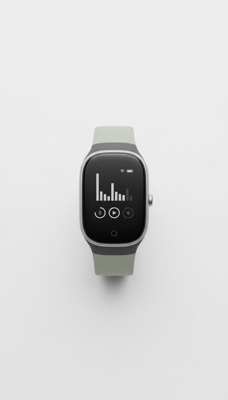 Fitness Wearable with Curved Display